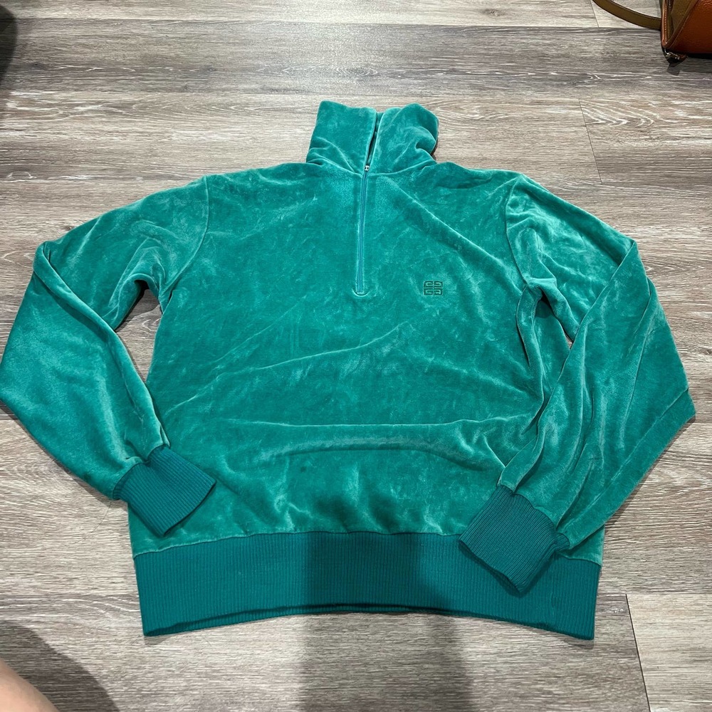 Givenchy for ChesaVelour Aqua Quarter Zip - Picture 3 of 11